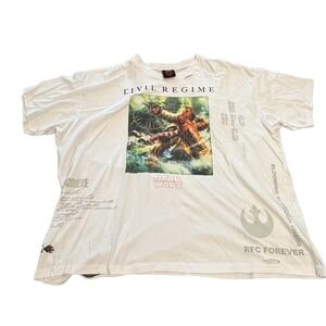 Civil Regime Star Wars Chewbacca Limited Edition Science Fiction Tee White XXL
